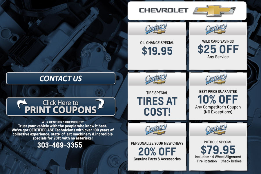 Century Chevrolet Service Specials